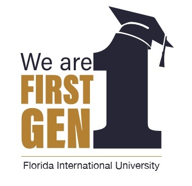 We are First Gen FIU Logo
